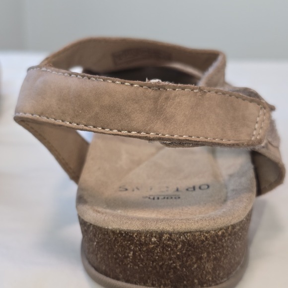 Earth Origins‎ Options Sandals Comfort Slingback Taupe Cutout Casual Shoes - Picture 11 of 16